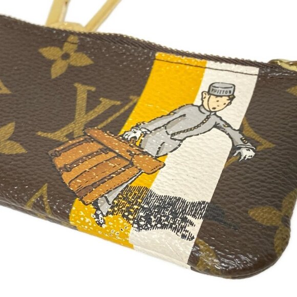LOUIS VUITTON Pochette Cle Jaune Monogram Groom - Coin Case 357-073025 - Picture 4 of 7